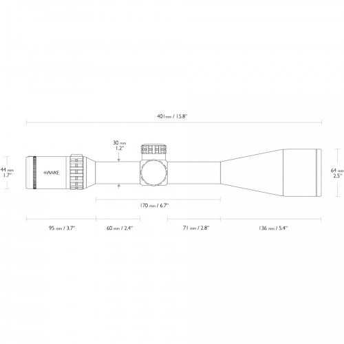 Прицел оптический Hawke Frontier 30 5-30X56 IR SFP SF WP (18441) Сетка Mil Pro