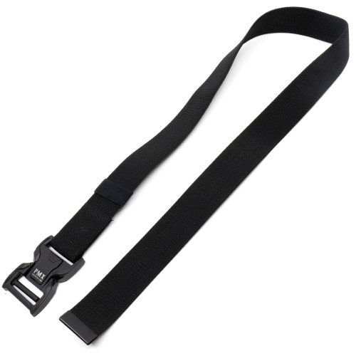 Ремень брючный PMX-17 с металлической застёжкой Чёрный