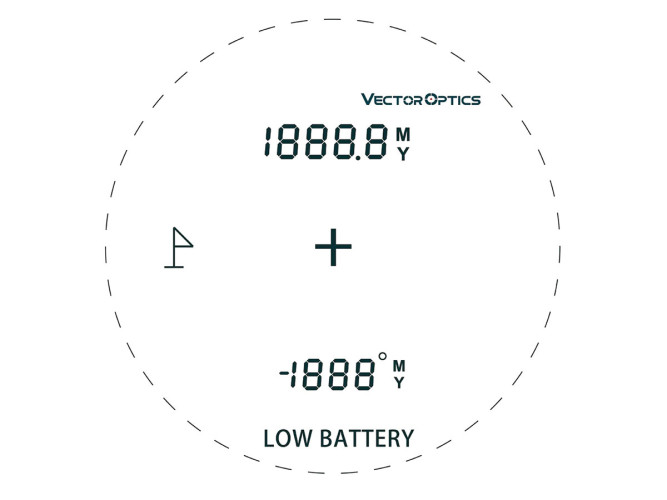 Дальномер лазерный Vector Optics Paragon 6X25 LCD GenII Дистанция измерений 5 - 1850 м