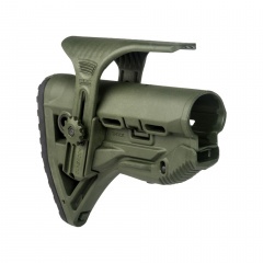 Приклад телескопический Fab Defense GL-SHOCK CP с упором для щеки Хаки