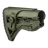 Приклад телескопический Fab Defense GL-SHOCK CP с упором для щеки Хаки