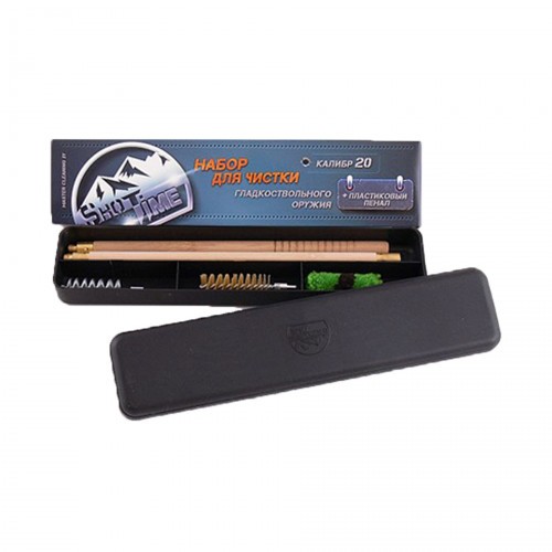 Набор для чистки гладкоствольного оружия ShotTime ST-CK-20PBW для 20 калибра деревянный шомпол + 3 ерша