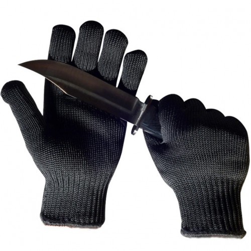 Перчатки тактические Стикхант Reinforce полноразмерные с защитой от порезов Чёрный