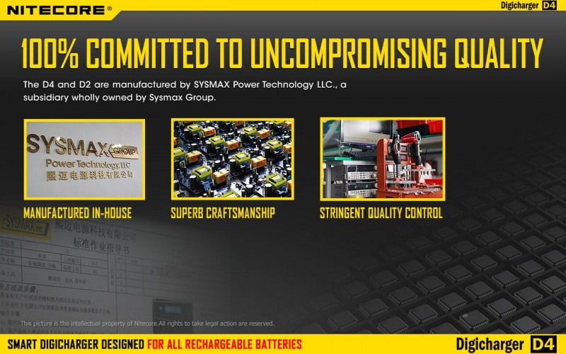 Зарядное устройство Nitecore D4 на 4 канала