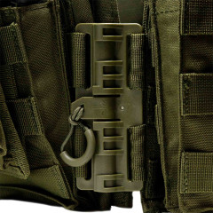 Разгрузка RusForce CPQR для крепления снаряжения и бронеплит на 13 карманов Зелёный