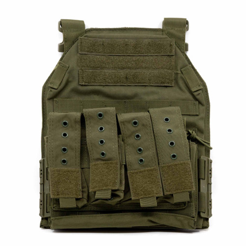 Разгрузка RusForce CPQR для крепления снаряжения и бронеплит на 13 карманов Зелёный