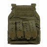 Разгрузка RusForce CPQR для крепления снаряжения и бронеплит на 13 карманов Зелёный