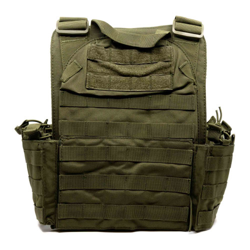 Разгрузка RusForce CPQR для крепления снаряжения и бронеплит на 13 карманов Зелёный