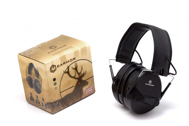 Наушники активные охотничьи Earmor Hunting Edition HE1 22-82 ДБ Чёрный
