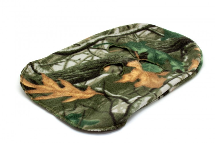 Маска балаклава Стикхант Диверсант зимняя флисовая 3 отверстия Осенний лес