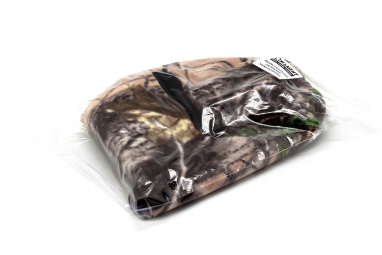 Маска балаклава Стикхант Диверсант зимняя флисовая 3 отверстия Осенний лес