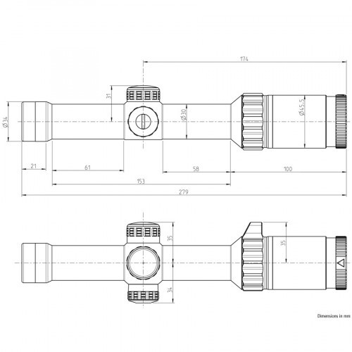 Прицел оптический Kahles K16i 1-6X24 IR SFP FP WP (10649) Сетка 3GR