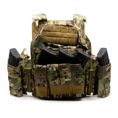 Разгрузка RusForce CPQR для крепления снаряжения и бронеплит на 13 карманов Мультикам