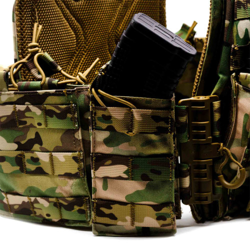 Разгрузка RusForce CPQR для крепления снаряжения и бронеплит на 13 карманов Мультикам