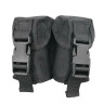 Подсумок RusForce закрытый на Molle для 2-х гранат Чёрный
