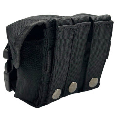 Подсумок RusForce закрытый на Molle для 2-х гранат Чёрный