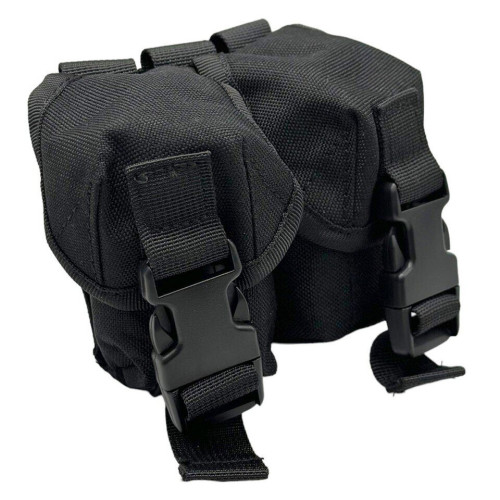 Подсумок RusForce закрытый на Molle для 2-х гранат Чёрный