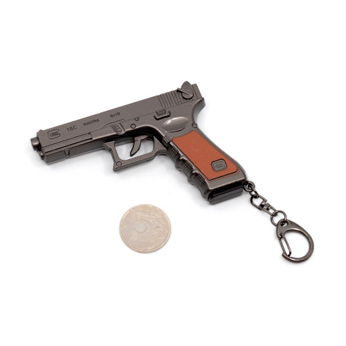 Брелок Microgun L Пистолет Glock 18C c вынимающимся магазином