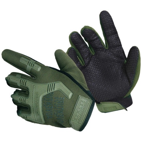 Перчатки тактические Outdoor Gloves Adventure полноразмерные прорезиненные Хаки