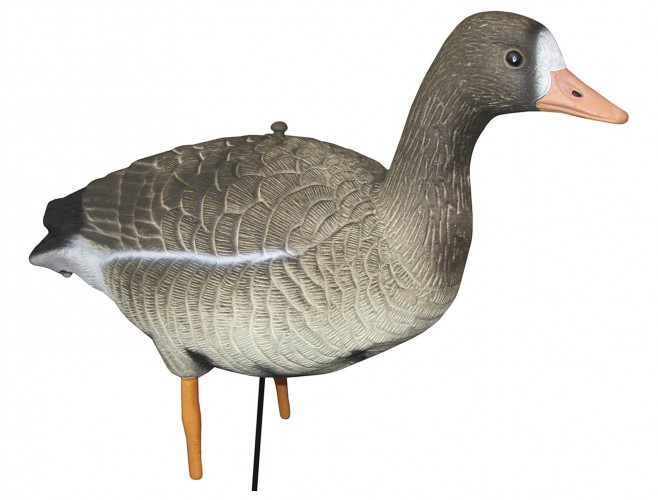 Набор чучел гусей белолобых сторожащего и кормящегося Запал Pro сминаемый 10 шт