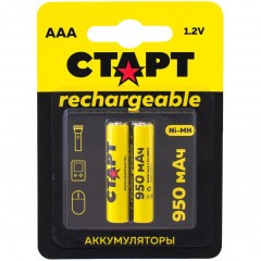 Аккумулятор Старт HR03 NIMH-BL2 Тип LR03 (AAA) 950 мАч 2 шт