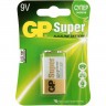 Батарейки алкалиновые GP Super Alkaline 1604A Тип 6LR61 9V 550 мАч 1 шт