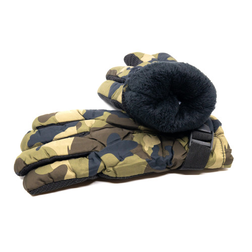 Перчатки RusForce Winter Front зимние непромокаемые полноразмерные Зеленый Мультикам