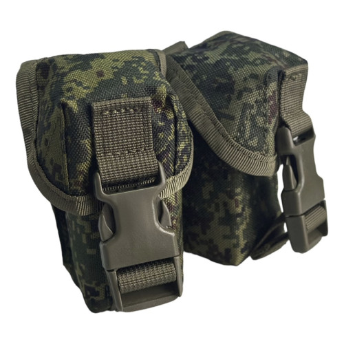 Подсумок RusForce закрытый на Molle для 2-х гранат Цифра