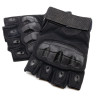 Перчатки тактические Стикхант Major Half укороченные прорезиненные Чёрный