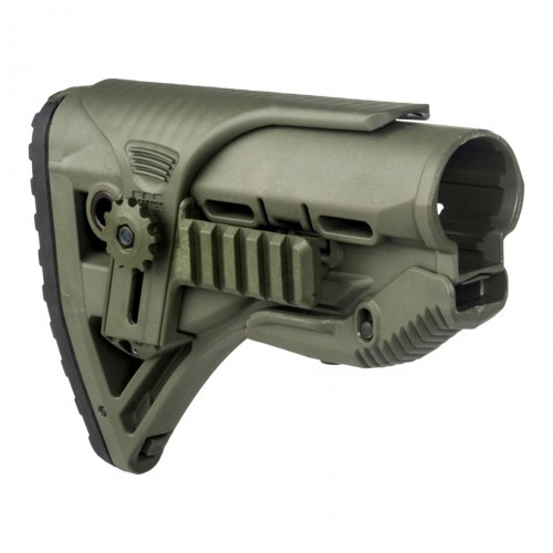 Приклад телескопический Fab Defense GL-SHOCK PCP с упором для щеки и планкой Picatinny Хаки