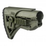 Приклад телескопический Fab Defense GL-SHOCK PCP с упором для щеки и планкой Picatinny Хаки