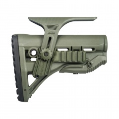 Приклад телескопический Fab Defense GL-SHOCK PCP с упором для щеки и планкой Picatinny Хаки