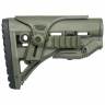 Приклад телескопический Fab Defense GL-SHOCK PCP с упором для щеки и планкой Picatinny Хаки