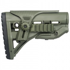 Приклад телескопический Fab Defense GL-SHOCK PCP с упором для щеки и планкой Picatinny Хаки