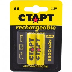 Аккумулятор Старт HR6 NIMH-BL2 Тип LR6 (AA) 2300 мАч 2 шт