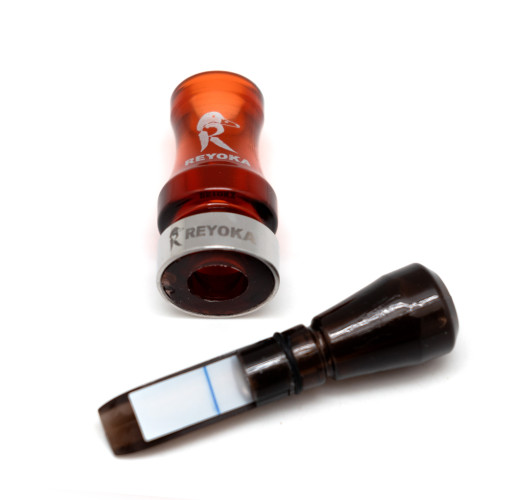 Манок духовой на утку крякву Reyoka Ordek Bir 1 лепесток Красный / Чёрный