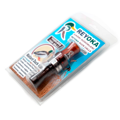 Манок духовой на утку крякву Reyoka Ordek Bir 1 лепесток Красный / Чёрный