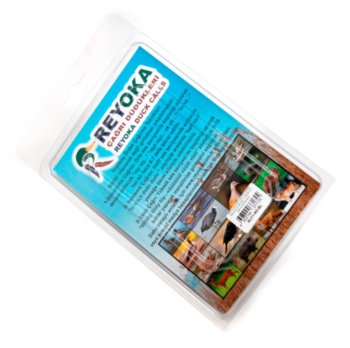 Манок духовой на утку крякву Reyoka Ordek Bir 1 лепесток Красный / Чёрный