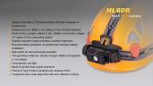 Фонарь налобный Fenix HL60R Свет - Белый (Нейтральный) 950 lm 116 м Черный