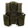Разгрузка RusForce CPQR Pro для крепления снаряжения и бронеплит на 15 карманов Зелёный