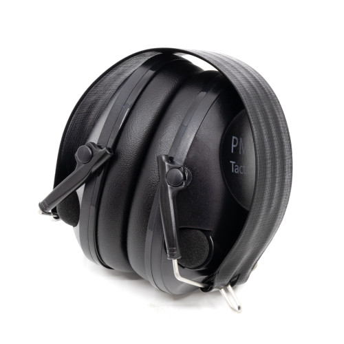 Наушники активные стрелковые PMX Tactical Pro PMX-55B 26-85 ДБ Чёрный