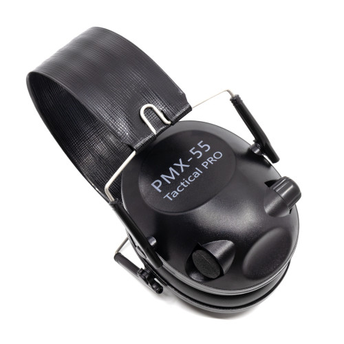 Наушники активные стрелковые PMX Tactical Pro PMX-55B 26-85 ДБ Чёрный