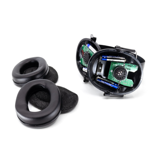 Наушники активные стрелковые PMX Tactical Pro PMX-55B 26-85 ДБ Чёрный