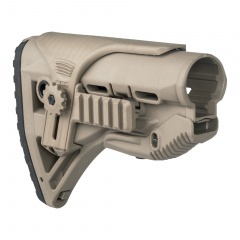 Приклад телескопический Fab Defense GL-SHOCK PCP с упором для щеки и планкой Picatinny Койот