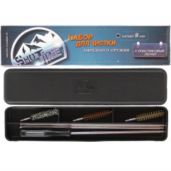 Набор для чистки нарезного оружия ShotTime ST-CK-9PB для .35 (9 мм) калибра шомпол металлический + 3 ерша
