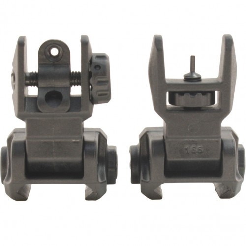 Мушка и целик DLG Tactical (DLG166) на планку Weaver / Picatinny Чёрный