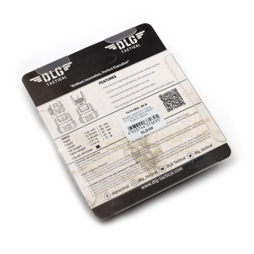 Мушка и целик DLG Tactical (DLG166) на планку Weaver / Picatinny Чёрный