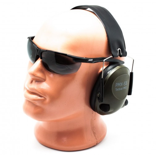 Наушники активные стрелковые PMX Tactical Pro PMX-55G 26-85 ДБ Хаки