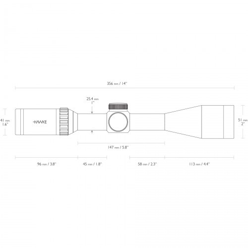 Прицел оптический Hawke Vantage 4-16X44 SFP SF WP (14161) Сетка Half Mil-Dot