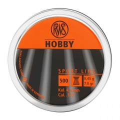 Пульки для пневматики RWS Hobby Плоские 4.5 мм 0.45 г (500 шт)